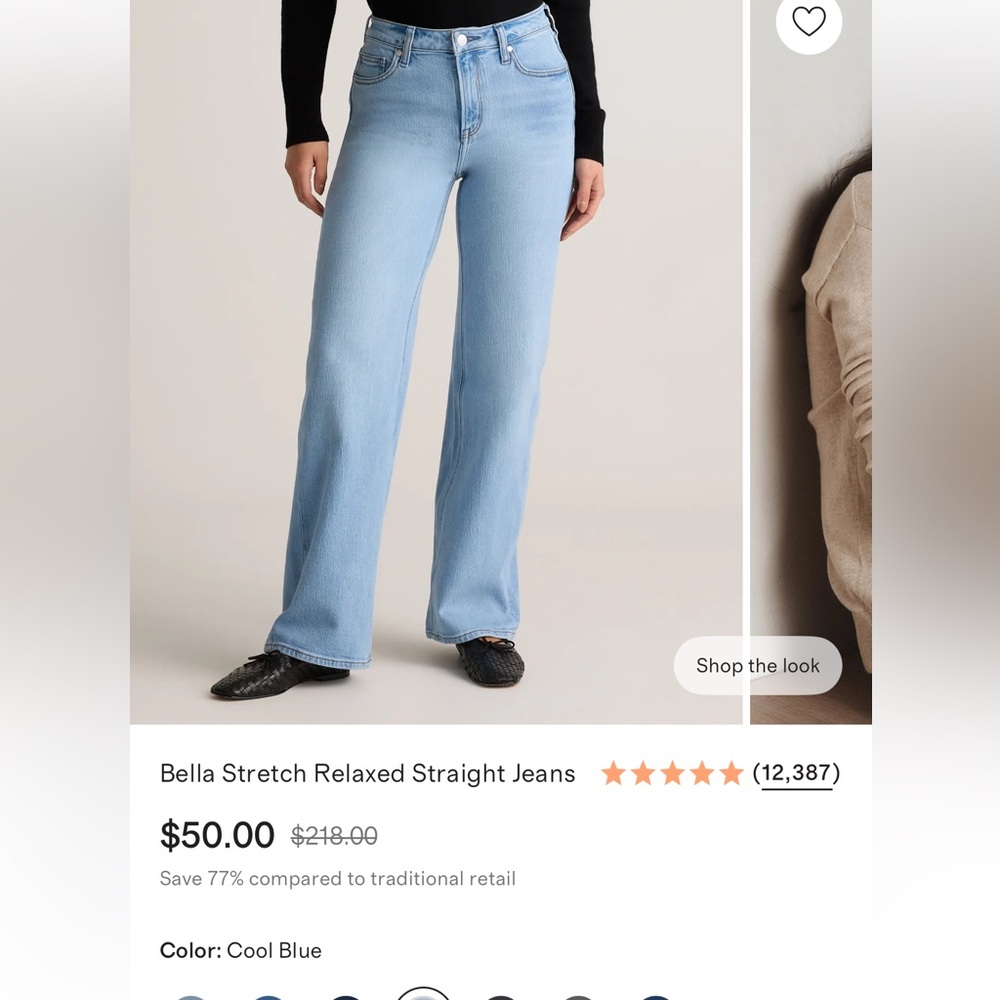 Quince Bella Relaxed Straight Jeans